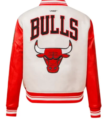 Classic Retro Rib Chicago Bulls Varsity Jacket