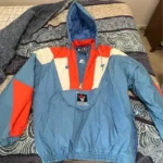Cleveland Cavs Starter Jacket Windbreaker Blue Orange And White