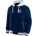 Cleveland Guardians Navy Cotton Hooded Jacket