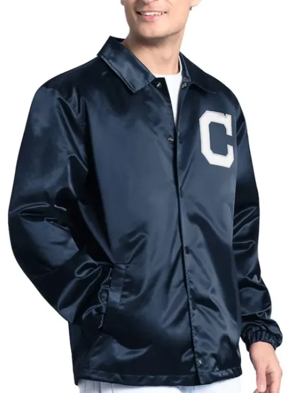 Cleveland Guardians Point Man Coaches Navy Jacket