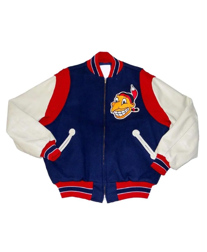 Cleveland Guardians 1948 Navy Varsity Jacket Cleveland Guardians 1948 Navy Varsity Jacket