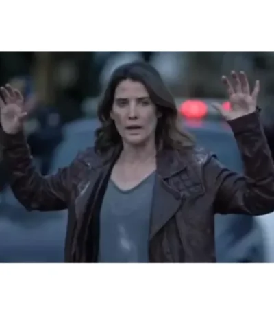 Cobie Smulders Stumptown Quilted Biker Jacket