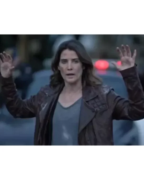 Cobie Smulders Stumptown Quilted Biker Jacket