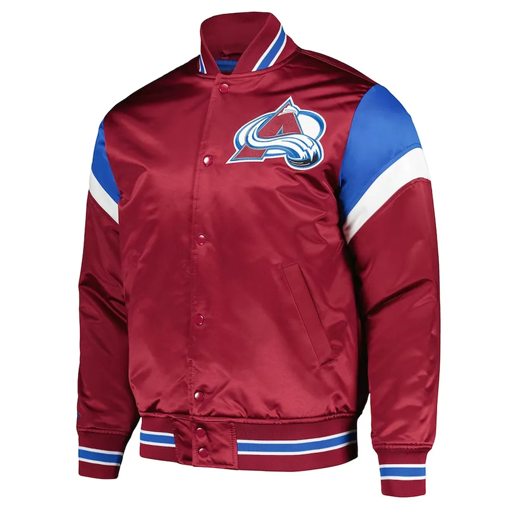 Colorado Avalanche Midweight Burgundy Satin Jacket Colorado Avalanche Midweight Burgundy Satin Jacket