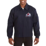 Colorado Avalanche Workwear Navy Cotton Jacket