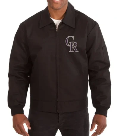 Colorado Rockies Black Workwear Jacket