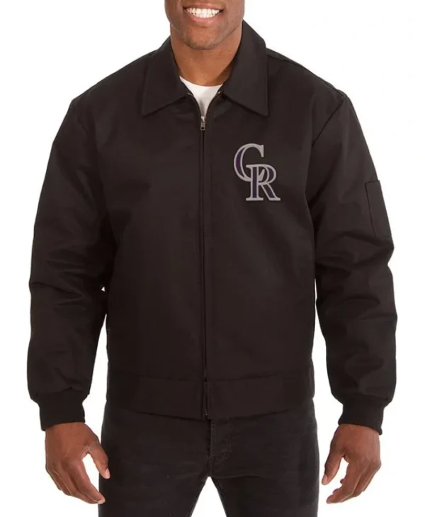 Colorado Rockies Black Workwear Jacket