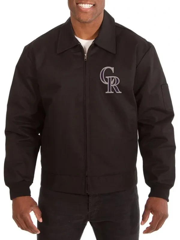 Colorado Rockies Black Workwear Jacket