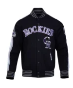 Colorado Rockies Current Logo Game Day Eggshell/Black Jacket