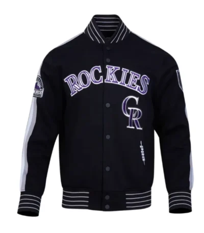 Colorado Rockies Current Logo Game Day Eggshell/Black Jacket