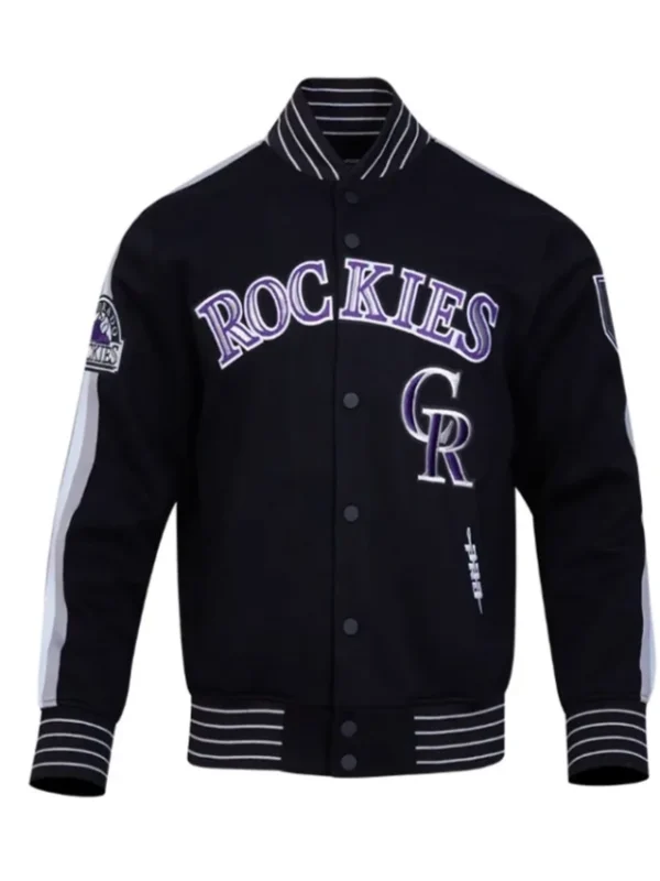 Colorado Rockies Current Logo Game Day Eggshell/Black Jacket