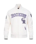 Colorado Rockies Current Logo Game Day Eggshell/Black Jacket
