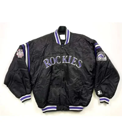 Colorado Rockies Diamond Collection Black Jacket