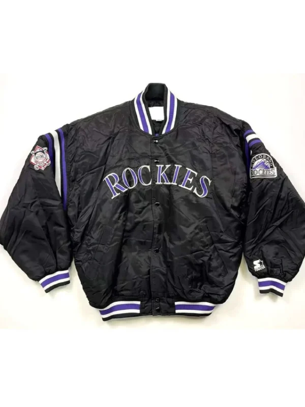 Colorado Rockies Diamond Collection Black Jacket
