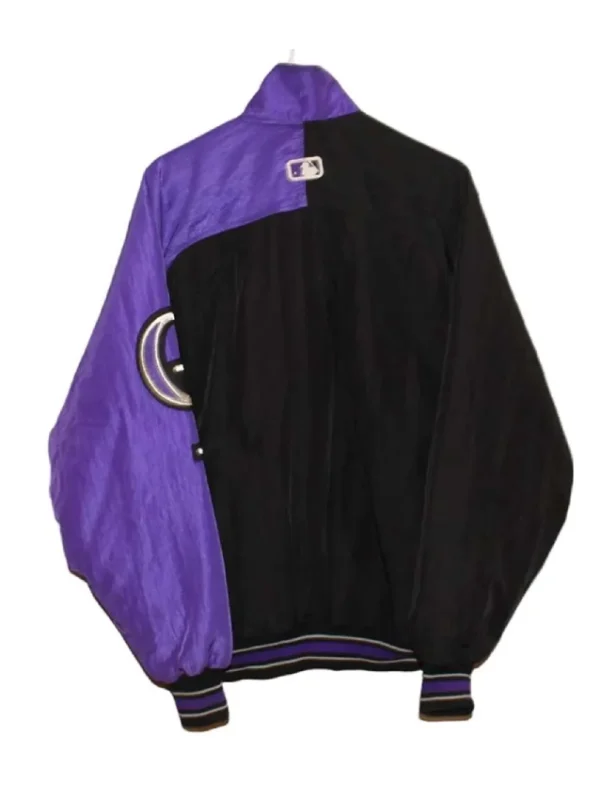 Diamond Series Colorado Rockies Bomber Satin Jacket