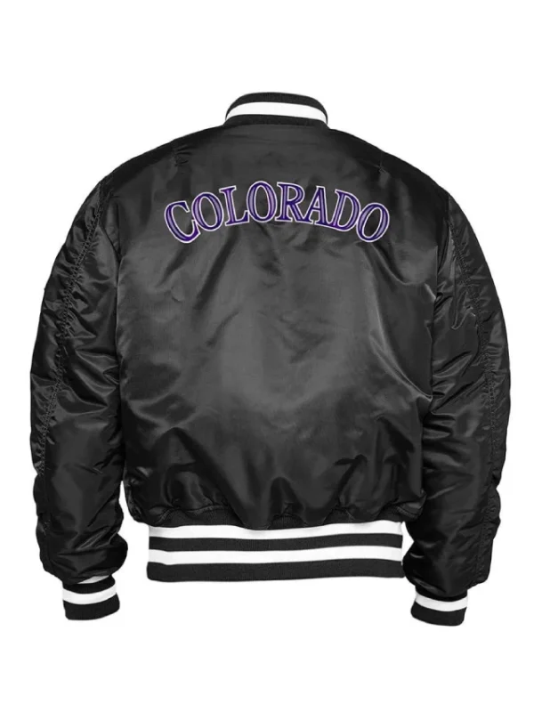 MA-1 Colorado Rockies Bomber Satin Jacket