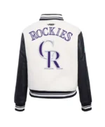 Retro Classic Rib Colorado Rockies Varsity Jacket