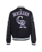Retro Classic Rib Colorado Rockies Varsity Jacket