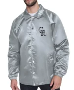 Colorado Rockies Retro Logo Coaches Jacket