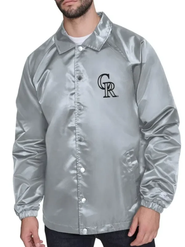 Colorado Rockies Retro Logo Coaches Jacket