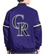 Scout Colorado Rockies Satin Varsity Jacket