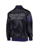 The Captain II Colorado Rockies Black Satin Jacket