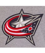 Columbus Blue Jackets Fleece Blue and Grey Jacket with Hood