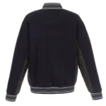 Columbus Blue Jackets Navy-Charcoal Wool Poly-Twill Accent Jacket