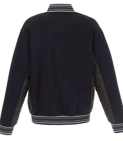 Columbus Blue Jackets Navy-Charcoal Wool Poly-Twill Accent Jacket