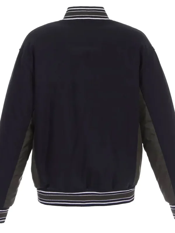 Columbus Blue Jackets Navy-Charcoal Wool Poly-Twill Accent Jacket