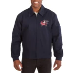Columbus Blue Jackets Workwear Navy Cotton Jacket