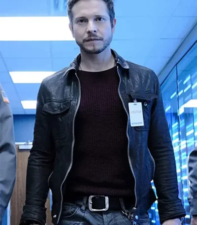 Conrad Hawkins The Resident Black Leather Jacket