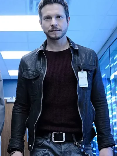 Conrad Hawkins The Resident Black Leather Jacket