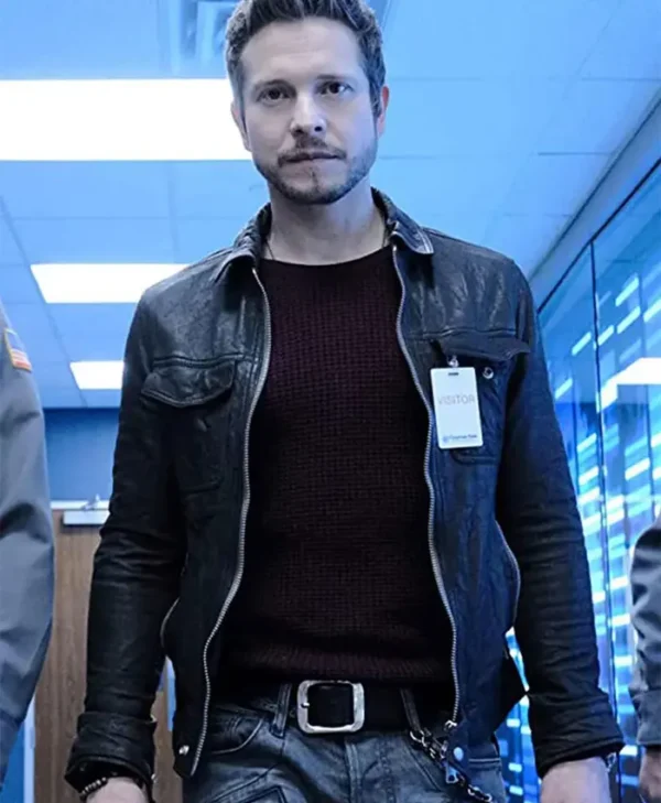 Conrad Hawkins The Resident Black Leather Jacket