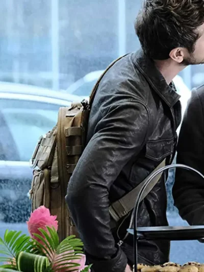 Conrad Hawkins The Resident Black Leather Jacket