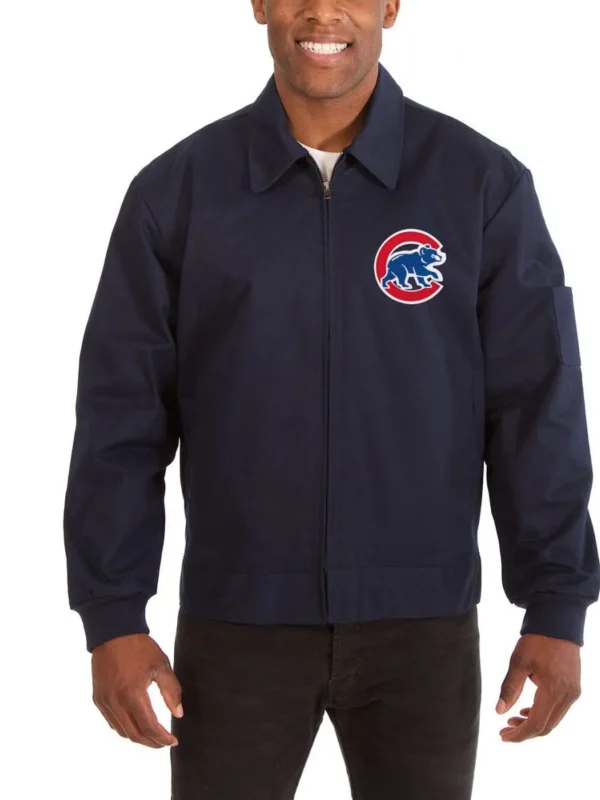 Cotton Chicago Cubs Blue Jacket