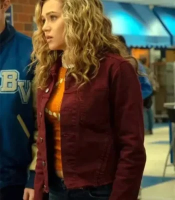 Courtney Whitmore Stargirl Maroon Cotton Jacket