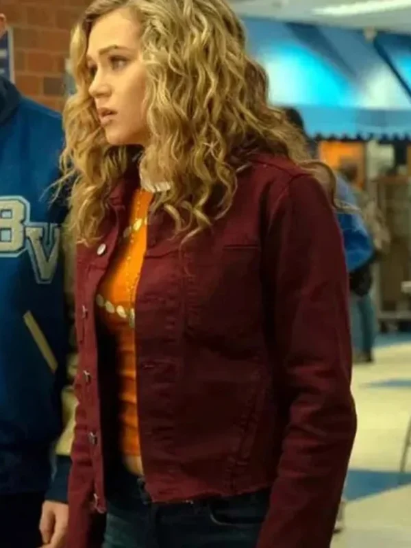 Courtney Whitmore Stargirl Maroon Cotton Jacket
