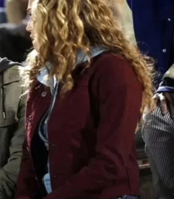 Courtney Whitmore Stargirl Maroon Cotton Jacket