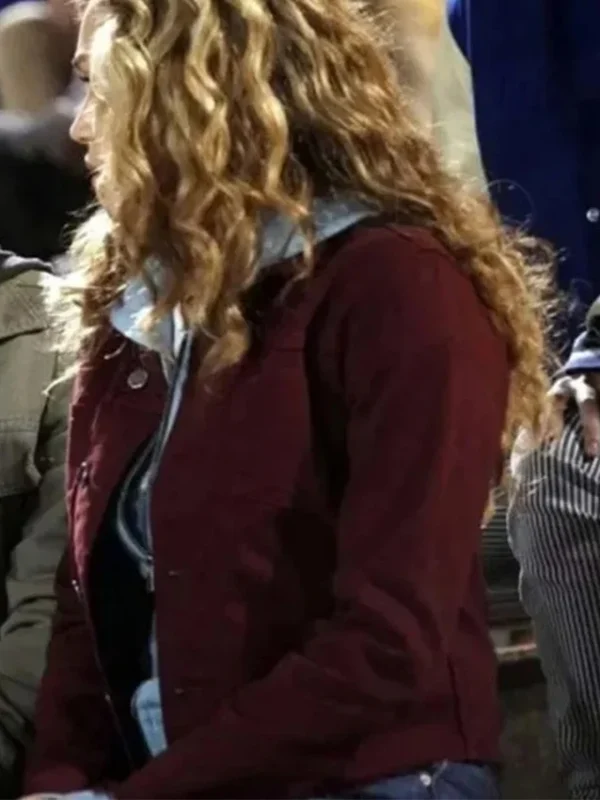 Courtney Whitmore Stargirl Maroon Cotton Jacket