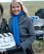 DI Ruth Calder Shetland S08 Grey Trench Coat