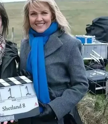 DI Ruth Calder Shetland S08 Grey Trench Coat