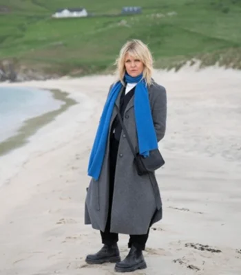 DI Ruth Calder Shetland S08 Grey Trench Coat