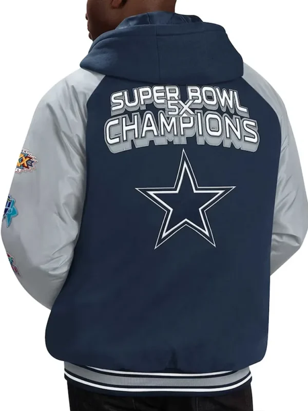 Dallas Cowboys 5X Super Bowl Champions Varsity Jacket