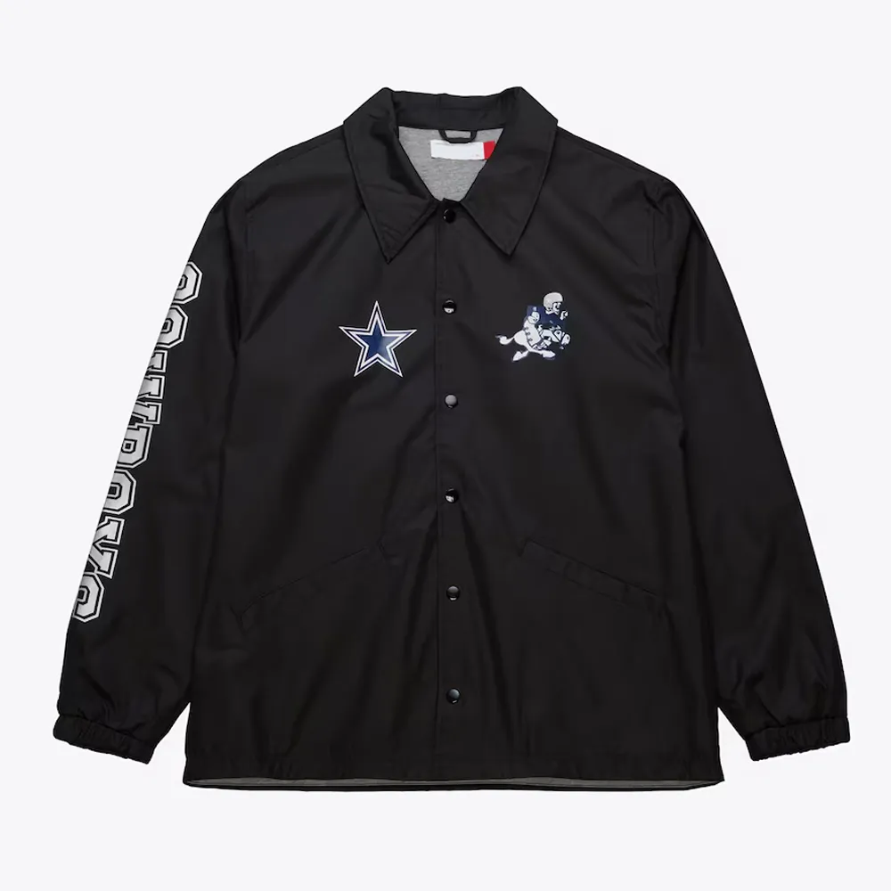 Dallas Cowboys Black Coaches Jacket Dallas Cowboys Black Coaches Jacket
