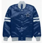 Dallas Cowboys Button Down Navy Jacket