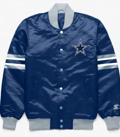 Dallas Cowboys Button Down Navy Jacket