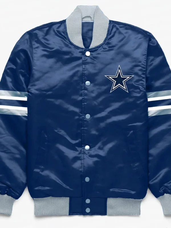 Dallas Cowboys Button Down Navy Jacket
