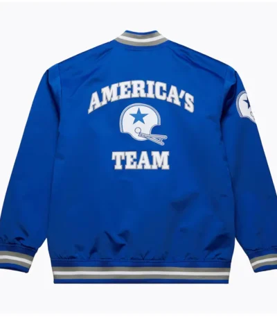 Dallas Cowboys Double Down Royal Satin Jacket