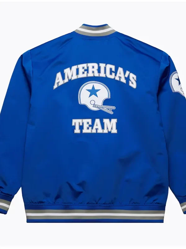 Dallas Cowboys Double Down Royal Satin Jacket